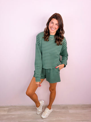 Mono B Flex Terry Striped Set