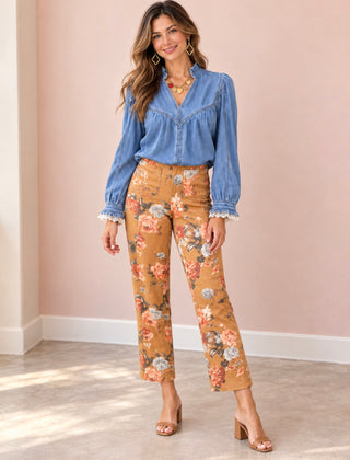 Botanical Wide Leg Pants