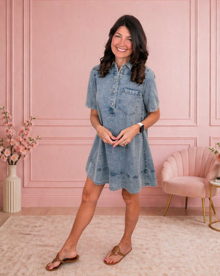 Charming Must Denim Dress