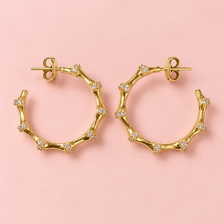 Lauren Kenzie 'Selina Bamboo Hoops'