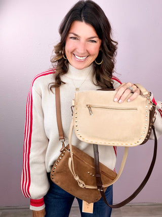 Pretty Simple | Sabrina Studded Sueded Bum Bag