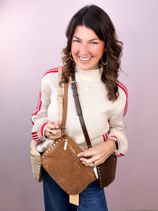 Pretty Simple | Sabrina Studded Sueded Bum Bag