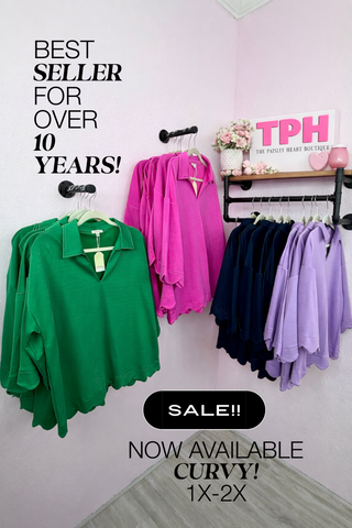 CURVY Scalloped & Cute Top