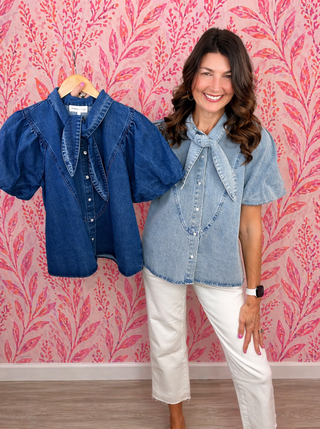 Statement Maker Denim Top