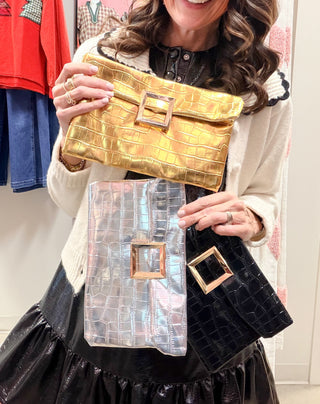 Vegan Leather Clutch Bag