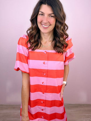Playful Stripes Dress