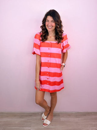 Playful Stripes Dress