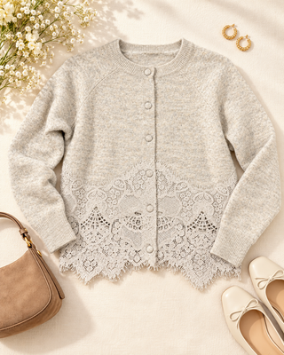 LOVESTITCH® Florence Lace Cardigan