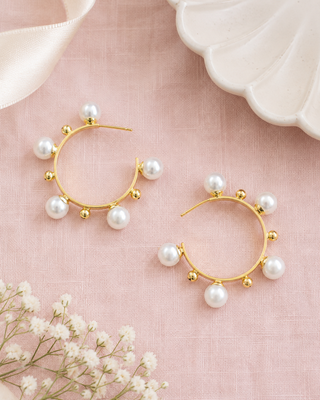 Modern Day Pear Earrring Hoops