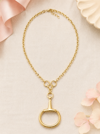 Gold Horsebit Necklace