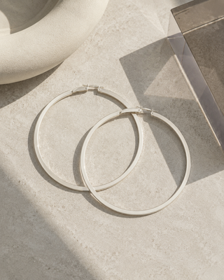 Silver Everyday Hoop Earrings