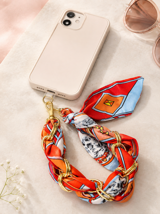 Trendy Scarf Wristlet Phone Holder