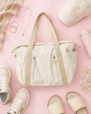 Essential Duffel Bag (Beige)