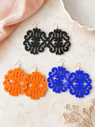 Southern Scroll Statement Earrings