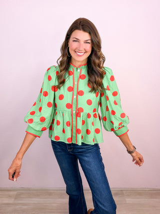 Spot On Blouse (Green)