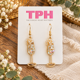 Pearls & Prosecco Statement Earrings