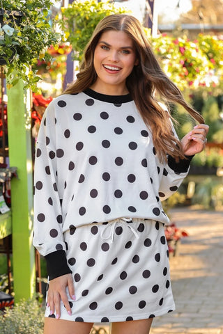 Printed Terry Skort Set
