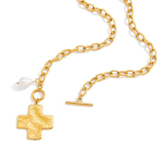 lauren Kenzie 'Alex Cross Pearl Necklace' - LMTD