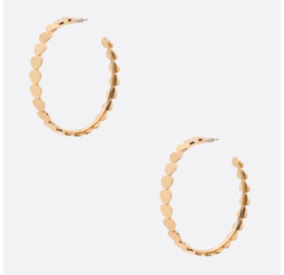 Heart on Repeat Hoop Earrings