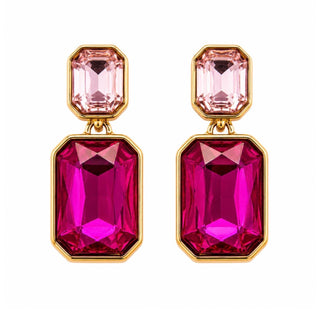 The Double Take Crystal Drop Earrings