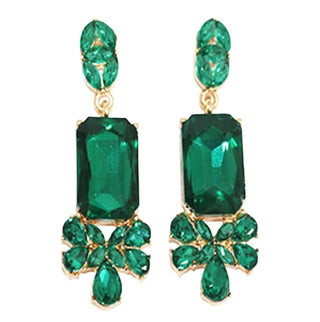 Emerald Radiance Statement Earrings