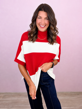 Cafe Chic Sweater - Red