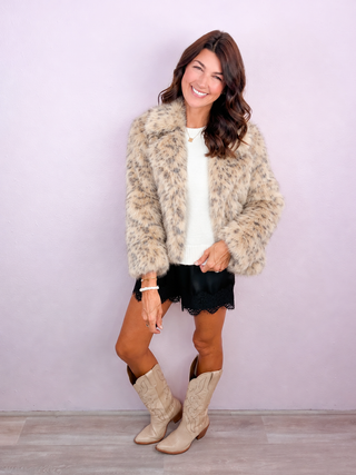 LOVESTITCH® Ayana Faux Fur Jacket