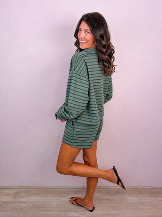 Mono B Flex Terry Striped Set