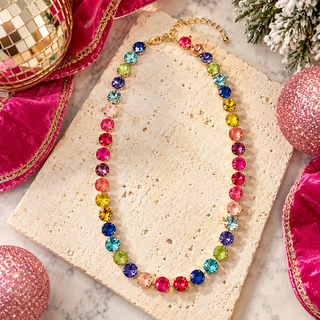 The Living in Color Gemstone Necklace, but The Color Me Happy Necklace