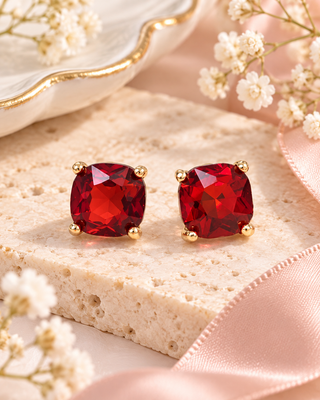 Bold Crystal Stud Earrings