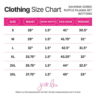 Savanna Soirée Ruffle Pajama Set