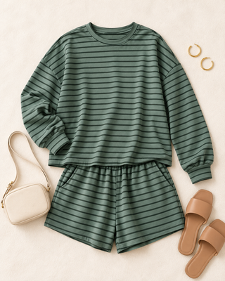 Mono B Flex Terry Striped Set