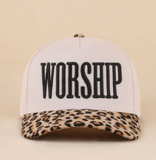 WORSHIP Snapback Hat - LEOPARD