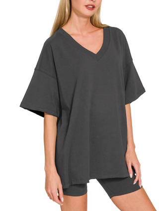 Off-Duty Relaxed Shorts Set - Black
