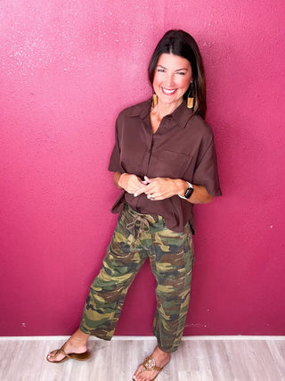 RISEN Camo Barrel Denim