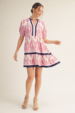 Take Notice Dress (Magenta)