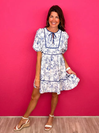 French Blue Moments Dress