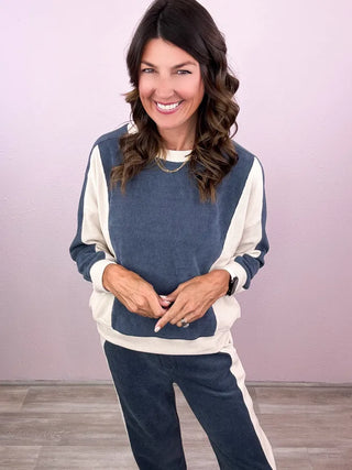 Best Days Relaxed Colorblock Corduroy Set