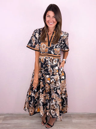 Rising Bloom Midi Dress