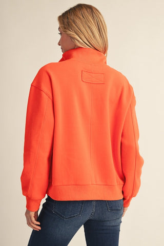 Bolder Season Ready Fleece Lined Pullover - Orange
