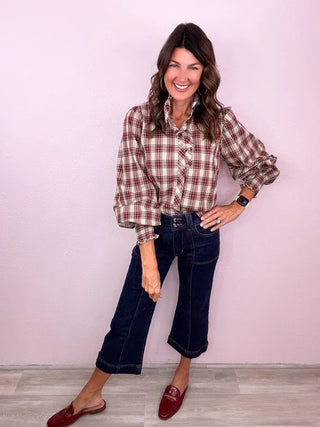 MICA HR Wide Crop Denim