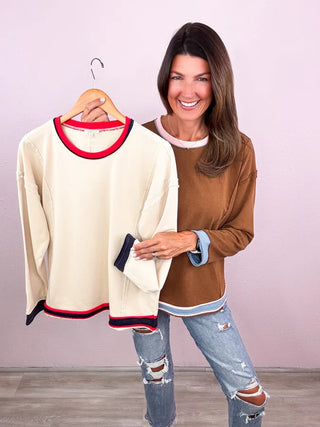 Vintage Colorblock Pullover