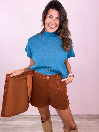 Fall Feels Corduroy Skort