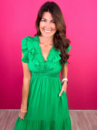 Romance Comes Easy Midi Dress