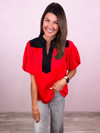 Colorblock Cutie Blouse
