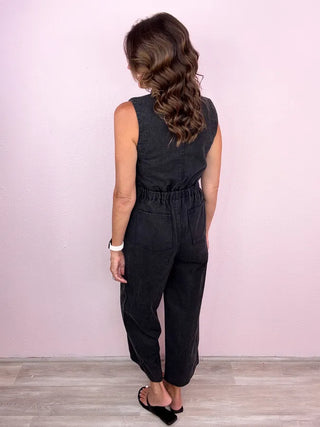 Much Needed Denim Jumpsuit