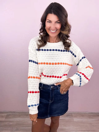 RISEN Mid Rise Denim Skirt