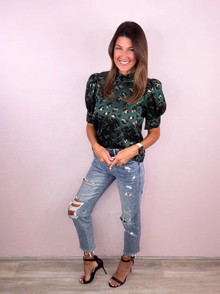 MICA Straight Leg Distressed Denim