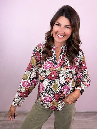 Afternoon Blooms Top