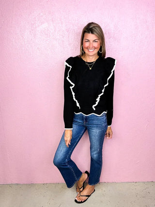 RISEN HR Ankle Flare Denim